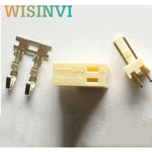 20 Sets KF2510-2P KF2510 2 Pin 2.54mm Pitch Terminal / Housing / Pin Header Connector Adaptor