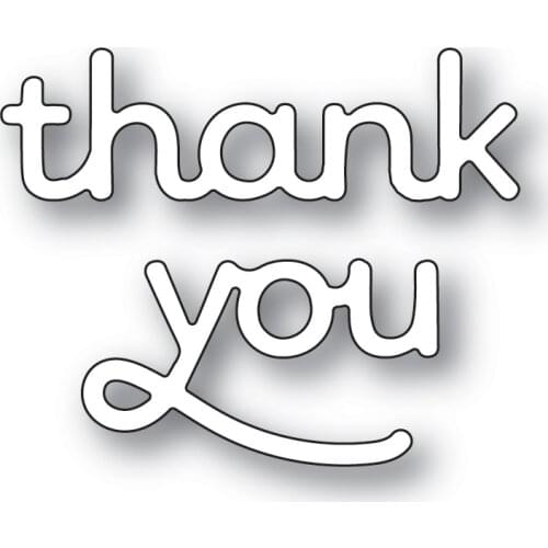 2021 AliliArts Metal Cutting Dies thank you diy Scrapbooking Photo Album Decorative Embossing PaperCard Crafts Die