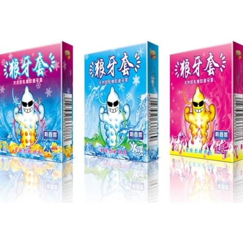 3 pcs/lot Types Sexy Latex Dots Pleasure Nautural Rubber Penis Condoms for Men Sex Erotic Male Contraception Condom