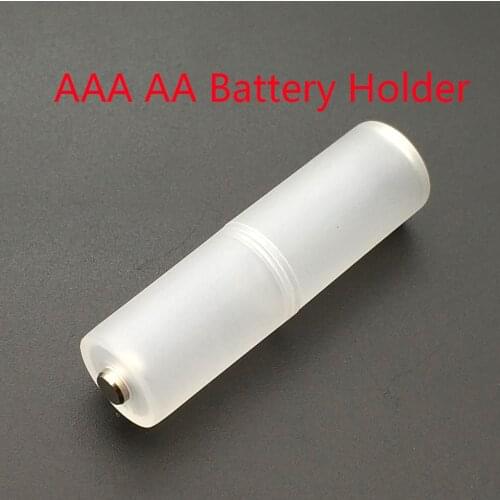 AAA to AA Size Cell Battery Converter Adapter Adaptor Batteries Holder Plastic Case Switcher Wholesale