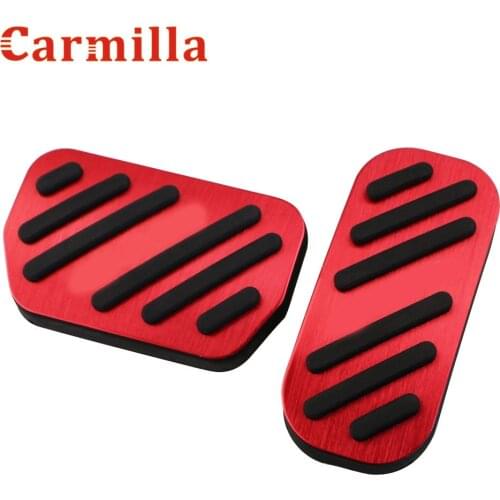 Carmilla Accessories for Toyota Harrier 2005 - 2013 Gas Brake Pedal Protection Cover Car Pedals Protector Replacement Parts