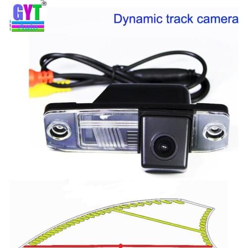 4089T Dynamic Trajectory Line Vehicle Reverse Backup Car Rear View Camera For Hyundai Kia Sorento Sportage Carens Ceed Opirus