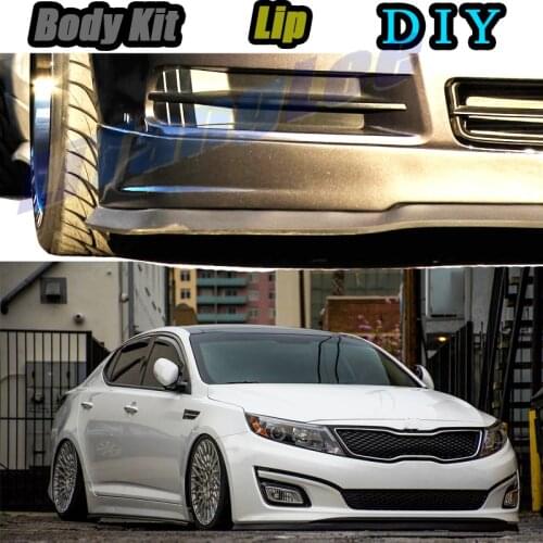 Car Bumper Lip Front Spoiler Skirt Deflector For KIA K5 Lotze Advance Innovation Optima Regal Magentis Body Kit Hella Flush