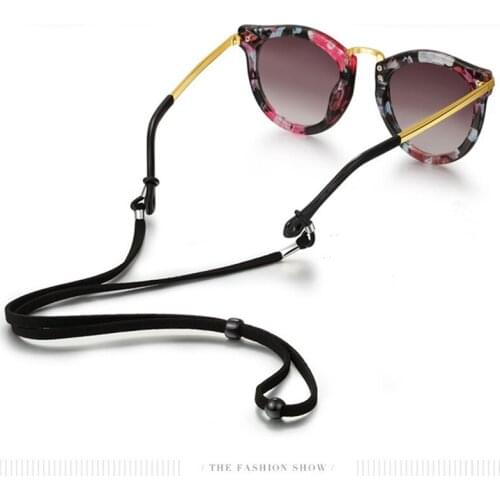 Glasses chain handiwork Leather Candy color eye rope snow Leather eyes glasses chain