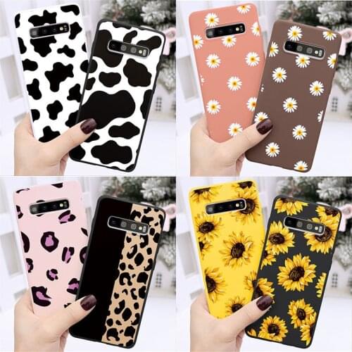 2PCS Sunflower Marble Leopard Case For Samsung Galaxy A50 A51 A70 A71 A91 A11 A20 A30 A21S A20E A31 A40 S10 S20 Plus TPU Cover