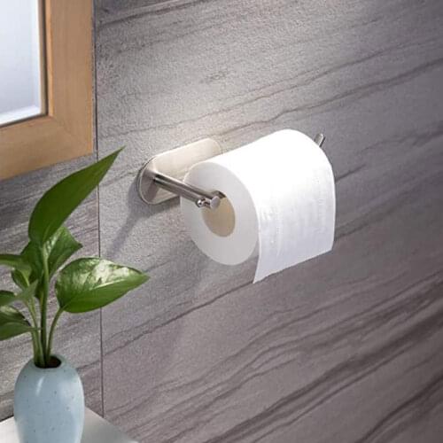 Toilet paper holder in bathroom in kitchen wall mounted stainless steel wire drawing roll paper holder pape