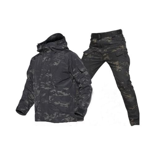 G8 Warm Waterproof Windproof Outdoor Hunting Coat Military Camouflage Cold Suit Tactical Combat Windbreaker Pants