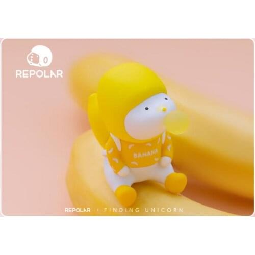 Blind box genuine looking for unicorn Repolar fruit banana spit bubble tide toy tide play doll hand decoration