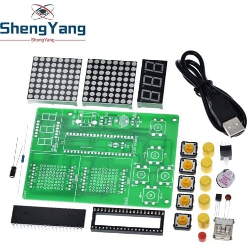DIY Game Board Kit 51 SCM Chip Retro Electronic Soldering Practice Console Maker Small Production student lab