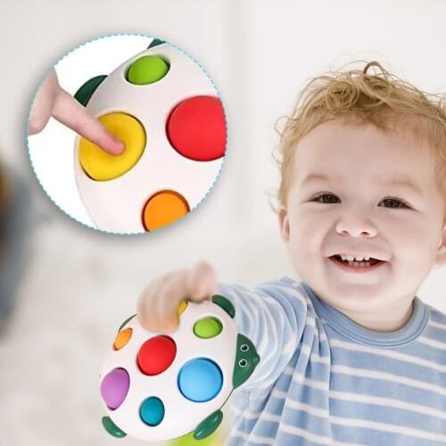 Simple Dimple Sensory Figet Toys Ladybug Hand Silicone Dimpl Early Education Hyperactivity Disorder Stress Anxiety Squeezed Toy