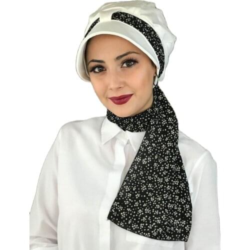 Islamic Fashion Muslim Women Hijab 2021 Trend Scarf Buckle Ready Sal Damson Siphon White Biritli Scarf Hijab Hat Bathing Cap