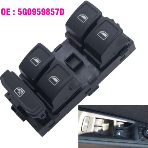 For VW Golf Mk7 Passat B8 Tiguan Touran 2014-2018 OE: 5G0959857BD Power Window Switch Control Button