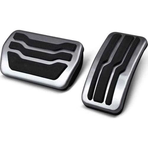Automatic Steel Brake AND Gas Pedal Covers Kit For Ford Escape Focus Kuga MKC 2011-2019