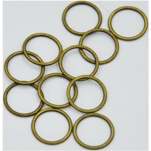 180pcs Size 10mm Anti-brass Color High Quality Brass Plated Metal Bra Adjuster Ring Slide And Hook