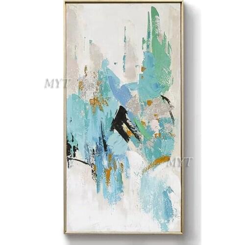 MYT Abstract Oil Paintings On Canvas Modern Wedding Decor Wall Colorful Art Pictures Home Decoration 100% Handpainted No Framed