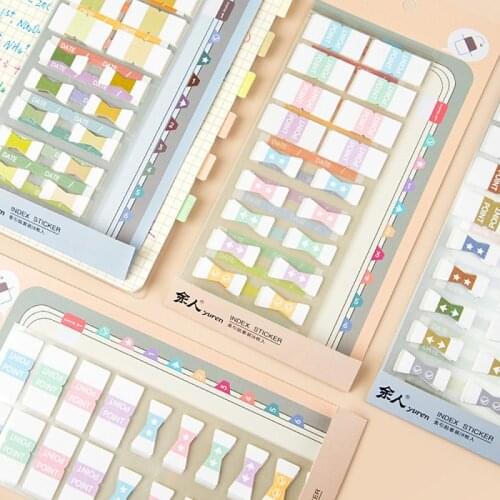 Vintage Sticker Set Memo Message Note Index Label Indicator Stickers DIY Decoration