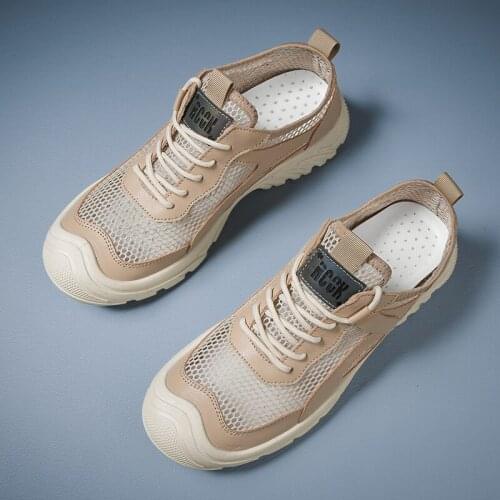 New Men Summer Breathable Air Mesh Beach Quick Drying Water Shoes Outdoor Fishing Water Sport Sneakers Zapatos Hombre