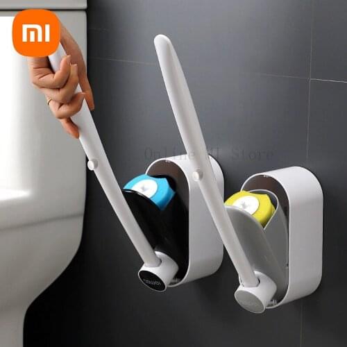 Xiaomi Disposable Toilet Brush Without Dead Angle Cleaning Tools Long Handle Cleaner Brush Bathroom Accessories For Toilet