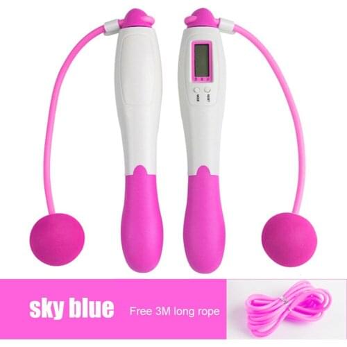 Ropeless Jump Rope with DigitalCalories Counter Indoor/Outdoor Adjustable Fitness Training Workout Cordless Skipping Rope