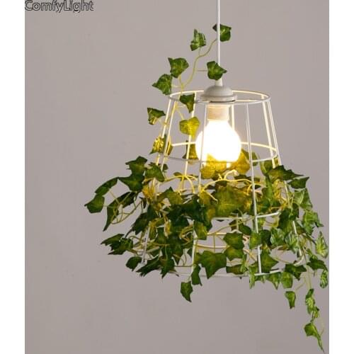 Modern Plant Pot Deco Pendant Lamp Fashion Nordic Shade Modern Dining Table Hanging Light Fixture DIY Luminaire Office Lighting