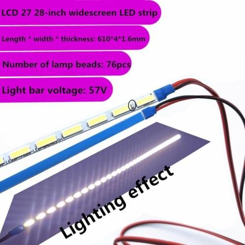 610mm 27-inch 28-inch widescreen LED strip lamp bar Backlight Strip Kit LED Strip Light Update CCFL LCD Screen to Monitor
