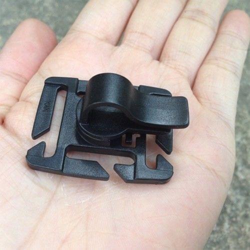 Tactical Molle 2 / 2.5 cm Ribbon Clip Holder Fixator Buckle Fastener For Water bag 5 pcs/lot Tube Pipe