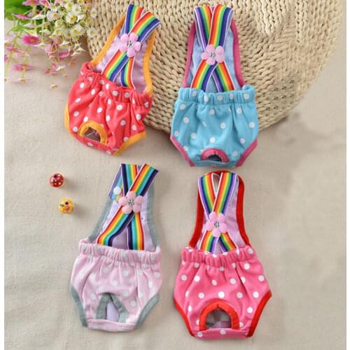 Pet Dog Panties for Female Dogs Breathable Dog Underwear Dog Striped Physiological Pant Puppy Shorts Dog Diapers Washable New