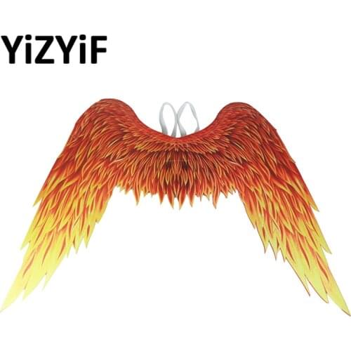 Unisex Adults Festive Party Angel Wings Halloween Party Gifts Cosplay Wings With Elastic Straps Masquerade Wings Costume Props