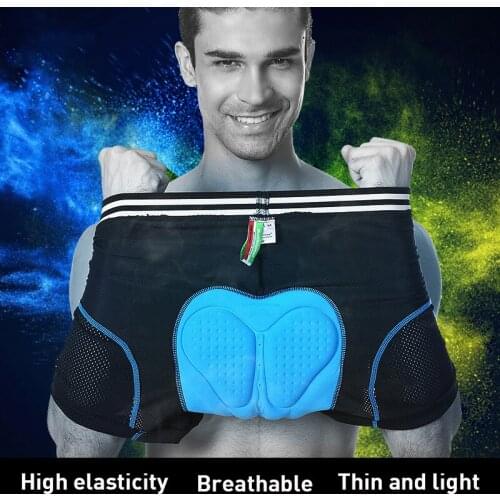 Unisex Bicycle Cycling Shorts Solid Comfortable Underwear Sponge Gel 3D Padded Bike Short Pants Cycling Shorts Upgraded Version