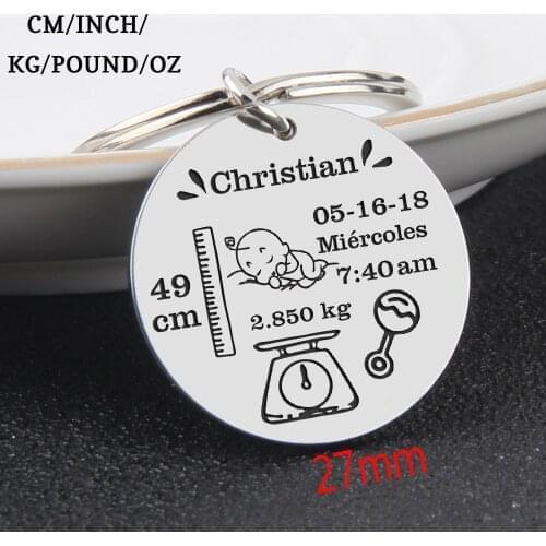 VIP Link,Baby states Keychain,Baby Measuring Key Holder