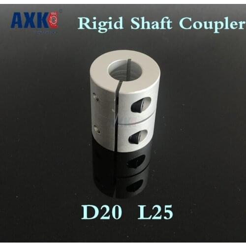 Axk 10pcs Rigid Shaft Coupler Clamp Stepper Servo Motor Coupling D20 L25 3mm, 4mm, 5mm, 6mm, 6.35mm, 7mm, 8mm 1/4 .25 Inch Cnc