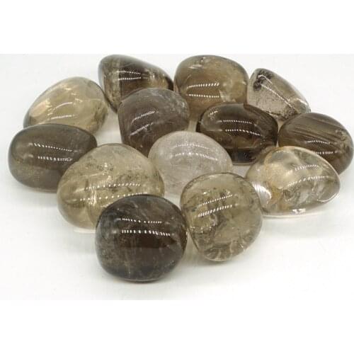 200g Natural Smoky Quartz Crystal Bulk Tumbled Stone Polished Gemstone Energy Minerals Reiki Healing Specimen Home Decoration