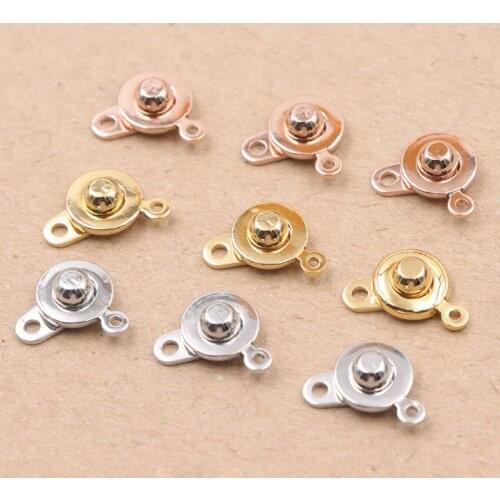 5PCS DIY Necklace Bracelet Clasp Hook Snap Accessories Button Machining Part Fitting Accessory Connector Jewelry Finding A897