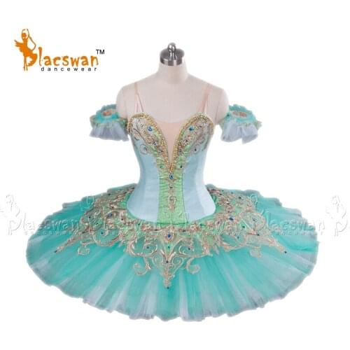 Princess Florina Pancake Tutu Costume BT631 YAGP Competition Stage Tutu Ballet Aqua Professional Tutu Dress for Stage Performanc