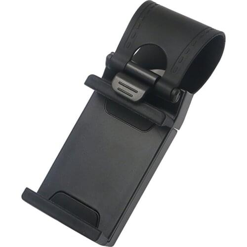 Car Holder Mini Air Vent Steering Wheel Clip Mount Cell Phone Mobile Holder Universal For iPhone Support Bracket Stand