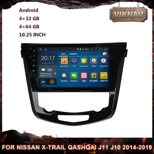 Car android 2 Din Car Radio Multimedia Video Player for Nissan X-Trail Qashqai j11 j10 2014-2019 Stereo Receiver GPS Navigation