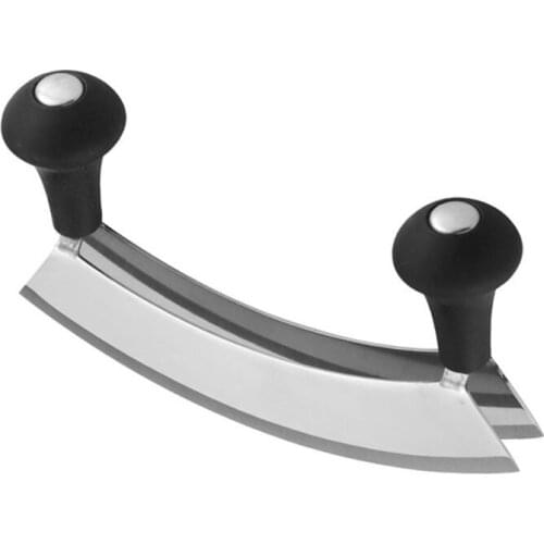 Double-sided Stainless Steel Chopper Cutlery with Plastic Handle Double-sided Thickening Restaurant Kitchen Tools B1