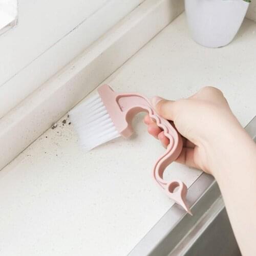 Groove Gap Cleaning Tools Reliable Safe Plastic Hand-held Hanging Hole Design Clean Brushes Window Cleaner Kitchen Blind Duster