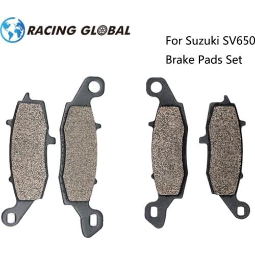 AlCON-Motorcycle Brake System Front Disc Brake Pads And Rear Disc Brake Pads Set Semi-Metal For Suzuki SV650 Brake Pads Set