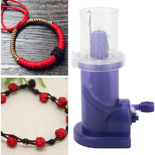 DIY Household Hand Spool Knitter Hand-operated Knitting Machine Craft Bracelet Weave Sewing Machine Tool