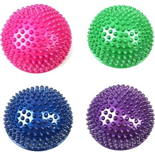 16cm Half Ball Shape Inflatable Yoga Massage Ball Pad Universal Sport Gym Fitness Yoga Wobble Stability Balance Disc Cushion Mat
