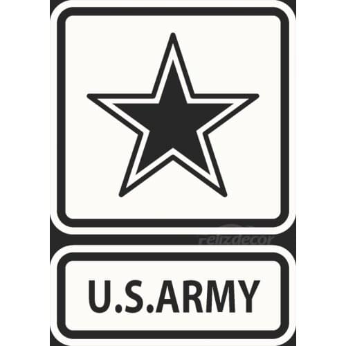 US Army Pentagram Design Car Body Stickers And Graphics Window Door Decal Top Quality Rainproof ZP128