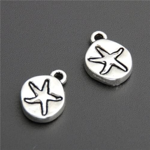 20pcs Starfish Charms Tibetan Silver Color Metal Pendants Fit Diy Necklace Bracelet Charms For Jewelry Making A2755