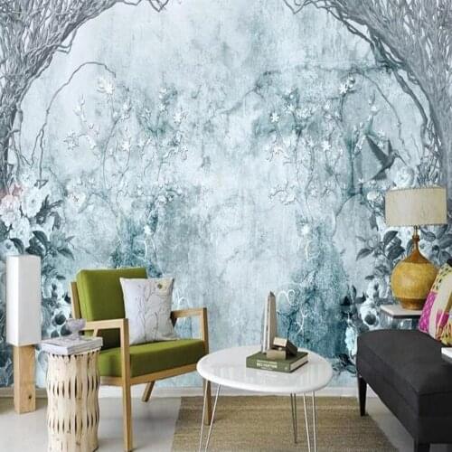 Milofi custom nordic nostalgic elk tv background wallpaper mural