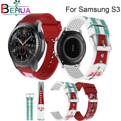 For Samsung S3 strap classic strap Silicone bracelet strap for huami Amazfit Sport Fashion Watch Band Christmas watch Band 22mm