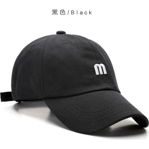 M Dad hat 100% Cotton Embroidered Letter Baseball Cap Snapback Unisex Retro Peak Cap Fashion Casual Outdoor hats