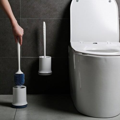 TPR Toilet Brush Durable Cleaning Brush Toilet Accessories Household Bathroom Wall-Mounted Toilet Brush Bathroom Accessories