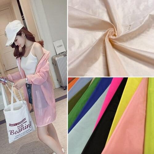 Free Shipping 1m*1.5m 380T Nylon Taffeta Thin Super Thin Down Jacket Fabric/Down-Proof Lightweight Clothing Fabric