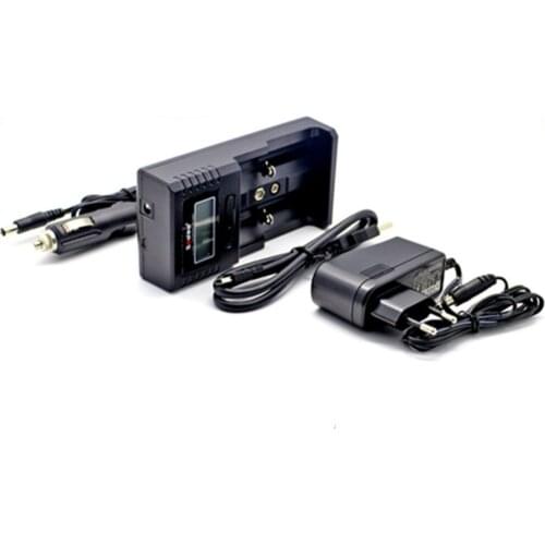 LCD Battery Universal Charger for Li-ion/LiFePO4 26650 18650 9V NiMH C AA AAA 9V