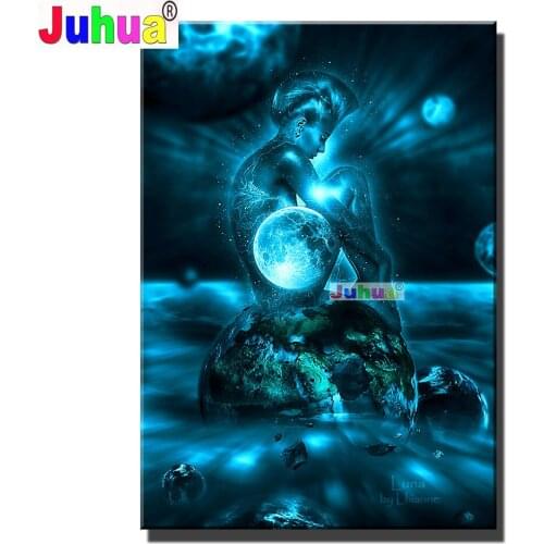 5d diy diamond painting Hot selling home art,Sexy Woman,Fantasy Night mosaic diamond crystal painting full square round diamond